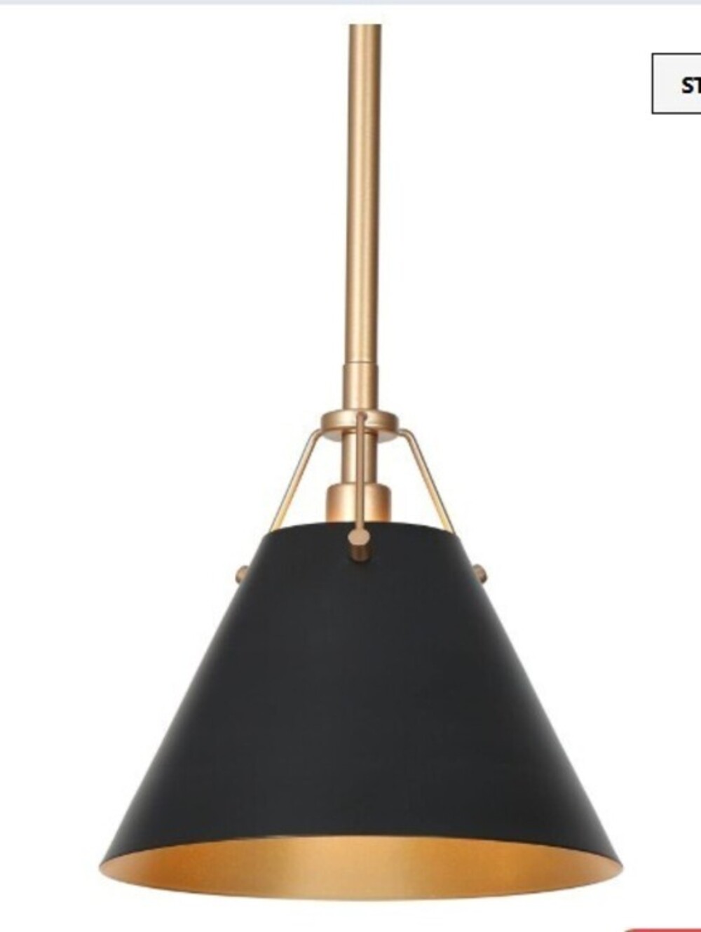 classy leaves Black and Gold Pendant Light Fixtures, 7.9"